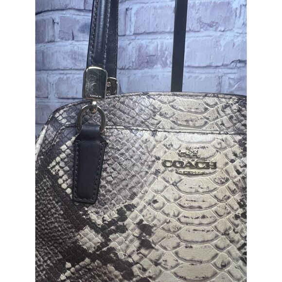 Coach Minetta Python Satchel with Crossbody Strap - Picture 4 of 15